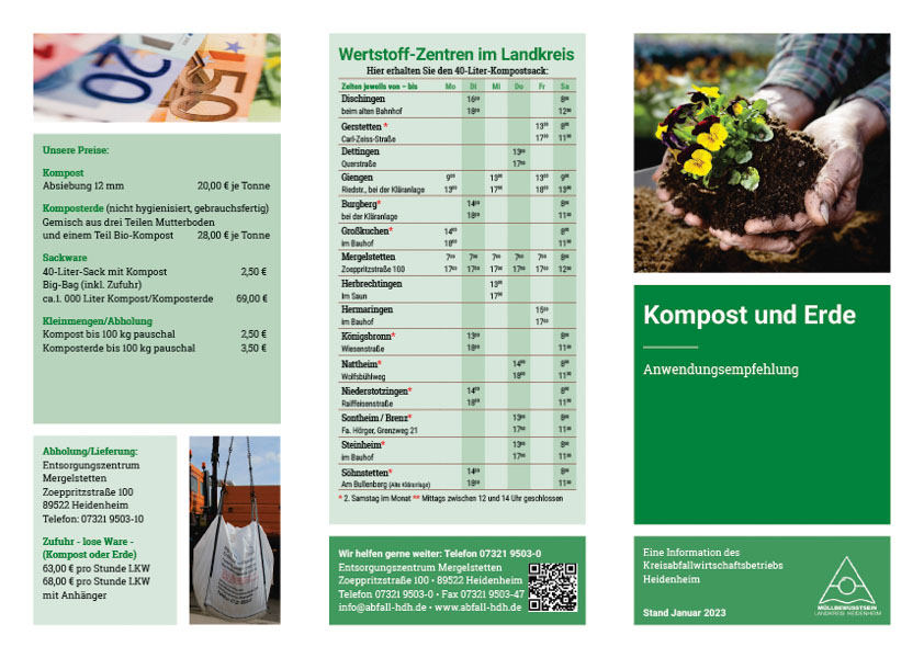 Broschüre Kompost und Erde