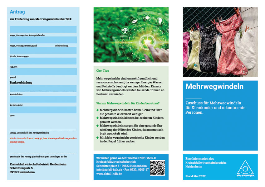 Broschüre Mehrwegwindeln