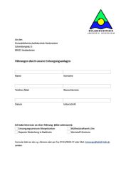 Anmeldebogen für die Führung durch die Entsorgungsanlage