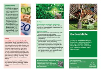 Broschüre Gartenabfälle