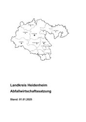 Titelseite Abfallwirtschaftssatzung ab 01.01.2025